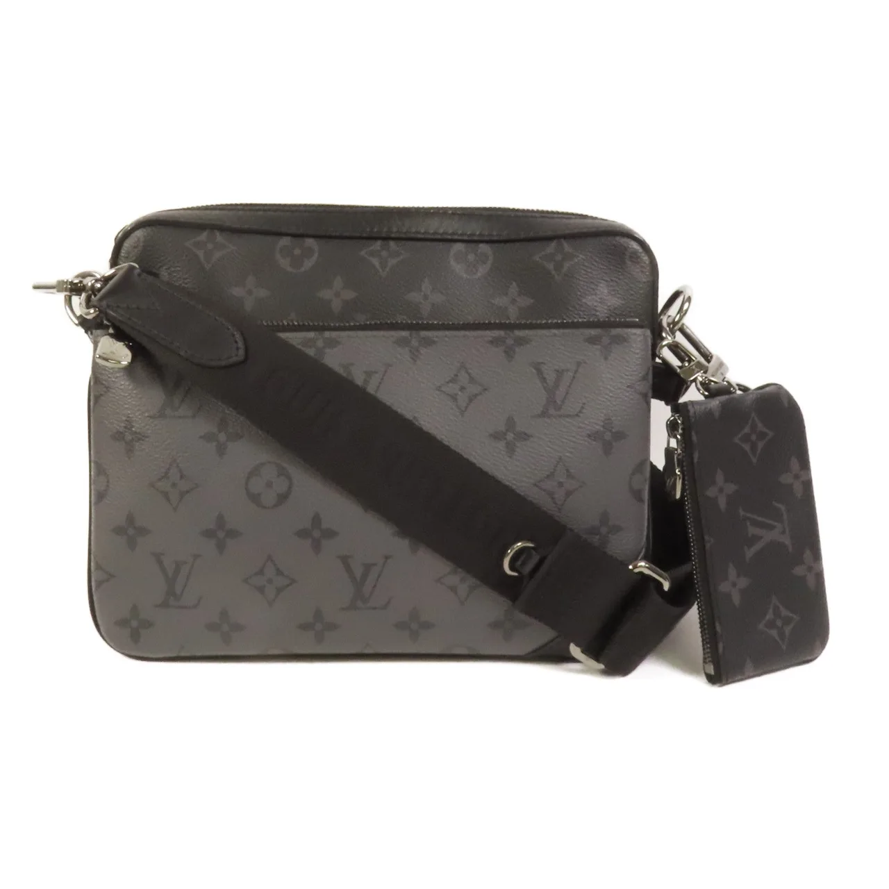 LOUIS VUITTON M69443 Shoulder Bag Coated Canvas 黑色 / 灰色 / Black/Grey