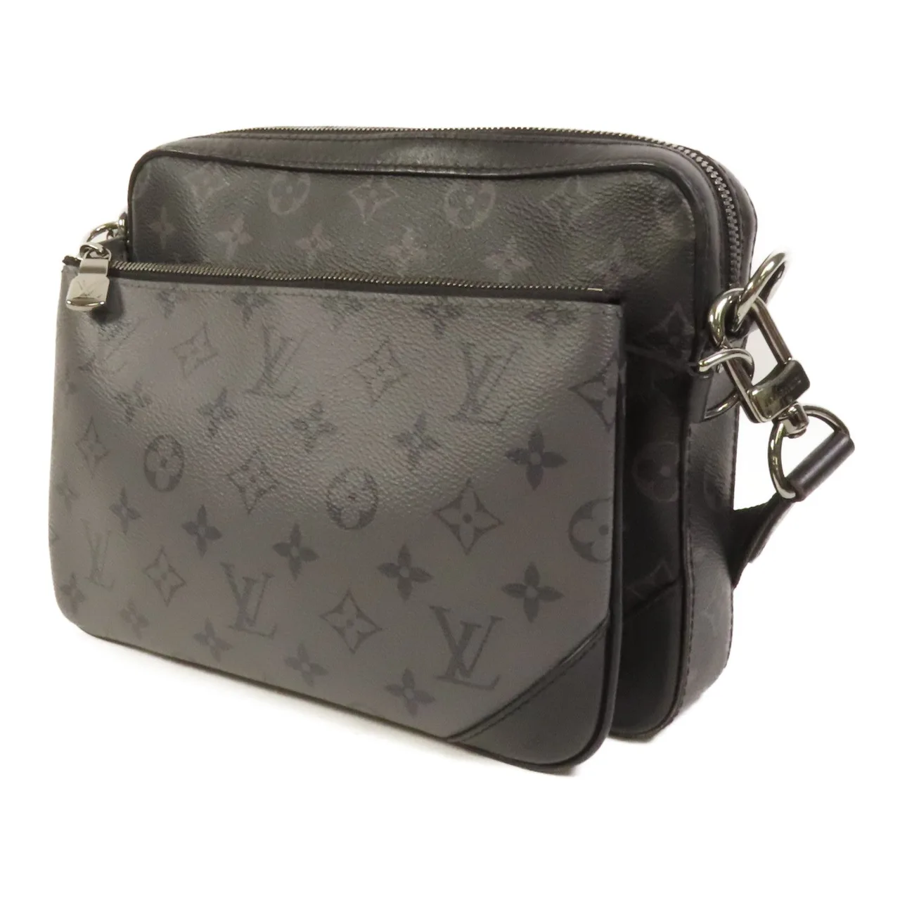 LOUIS VUITTON M69443 Shoulder Bag Coated Canvas 黑色 / 灰色 / Black/Grey Coated Canvas Rank A - Thumbnail 3