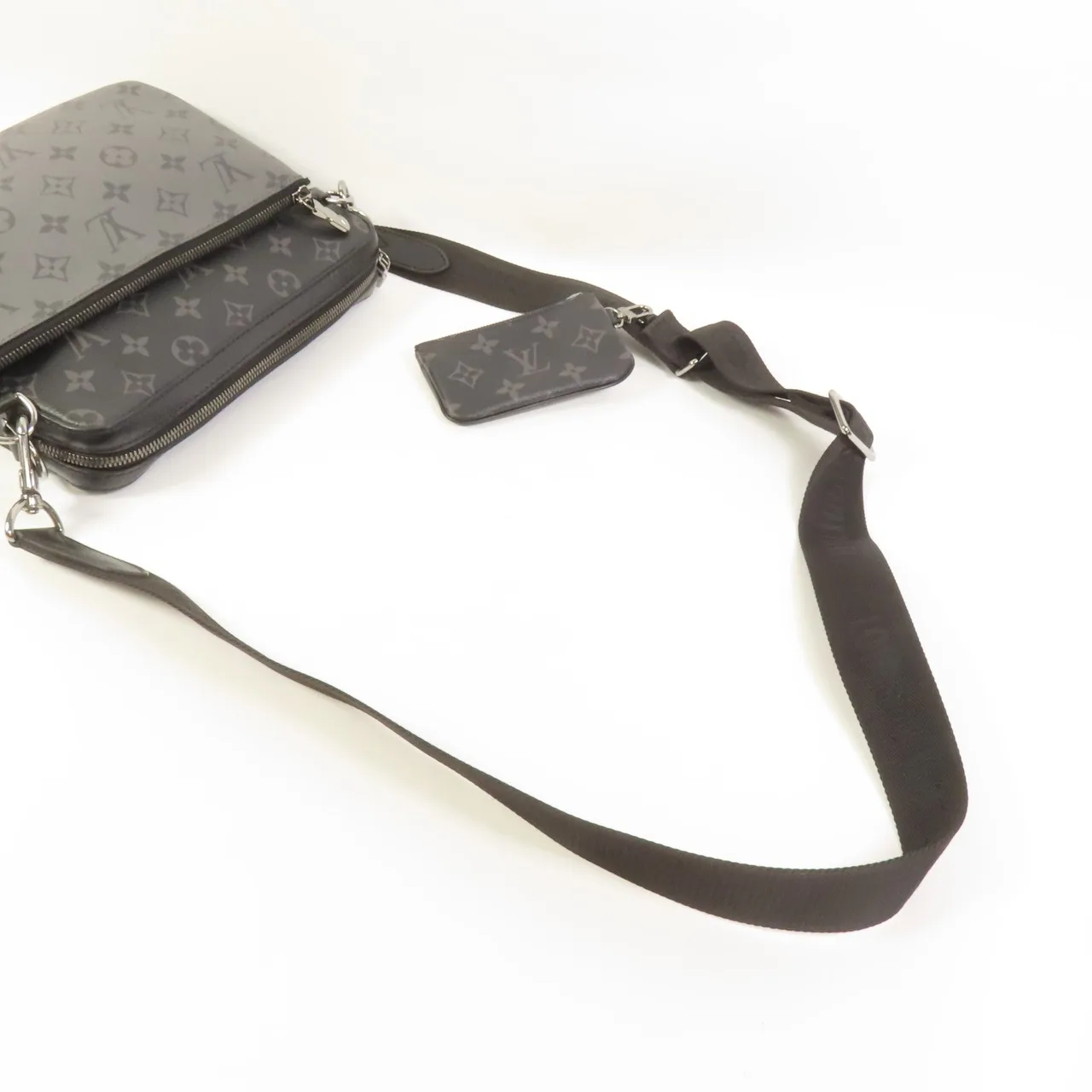 LOUIS VUITTON M69443 Shoulder Bag Coated Canvas 黑色 / 灰色 / Black/Grey Coated Canvas Rank A - Thumbnail 5