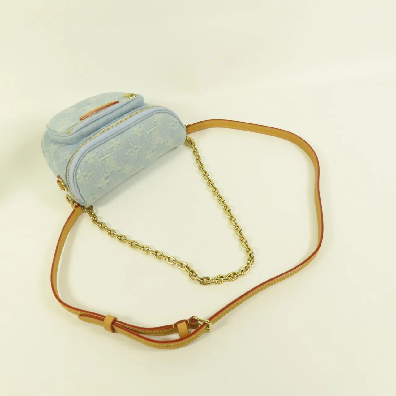 LOUIS VUITTON Bumbag M83353 2-Way Bag denim 藍色 / Sky Blue denim Rank A - Thumbnail 5