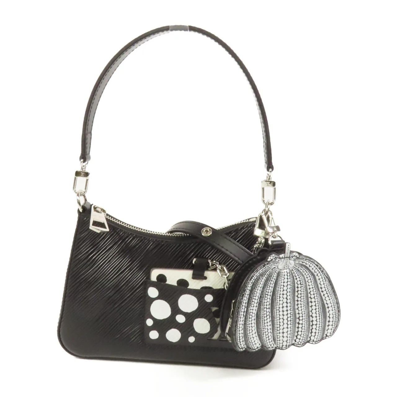 LOUIS VUITTON Marellini M21703 2-Way Bag Calfskin 黑色 / Black/White