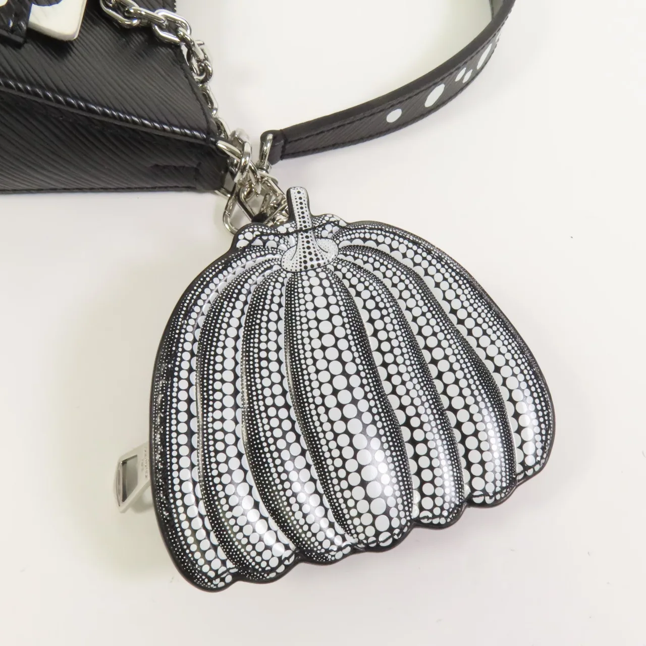 LOUIS VUITTON Marellini M21703 2-Way Bag Calfskin 黑色 / Black/White Calfskin Rank A - Thumbnail 7