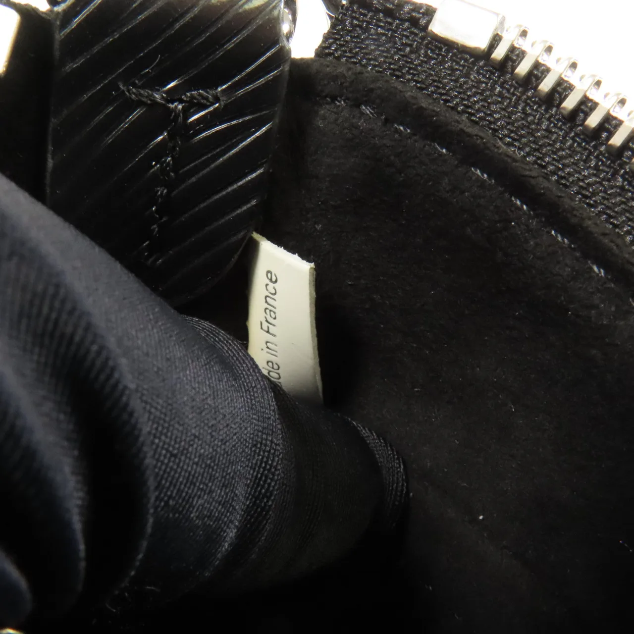 LOUIS VUITTON Marellini M21703 2-Way Bag Calfskin 黑色 / Black/White Calfskin Rank A - Thumbnail 13