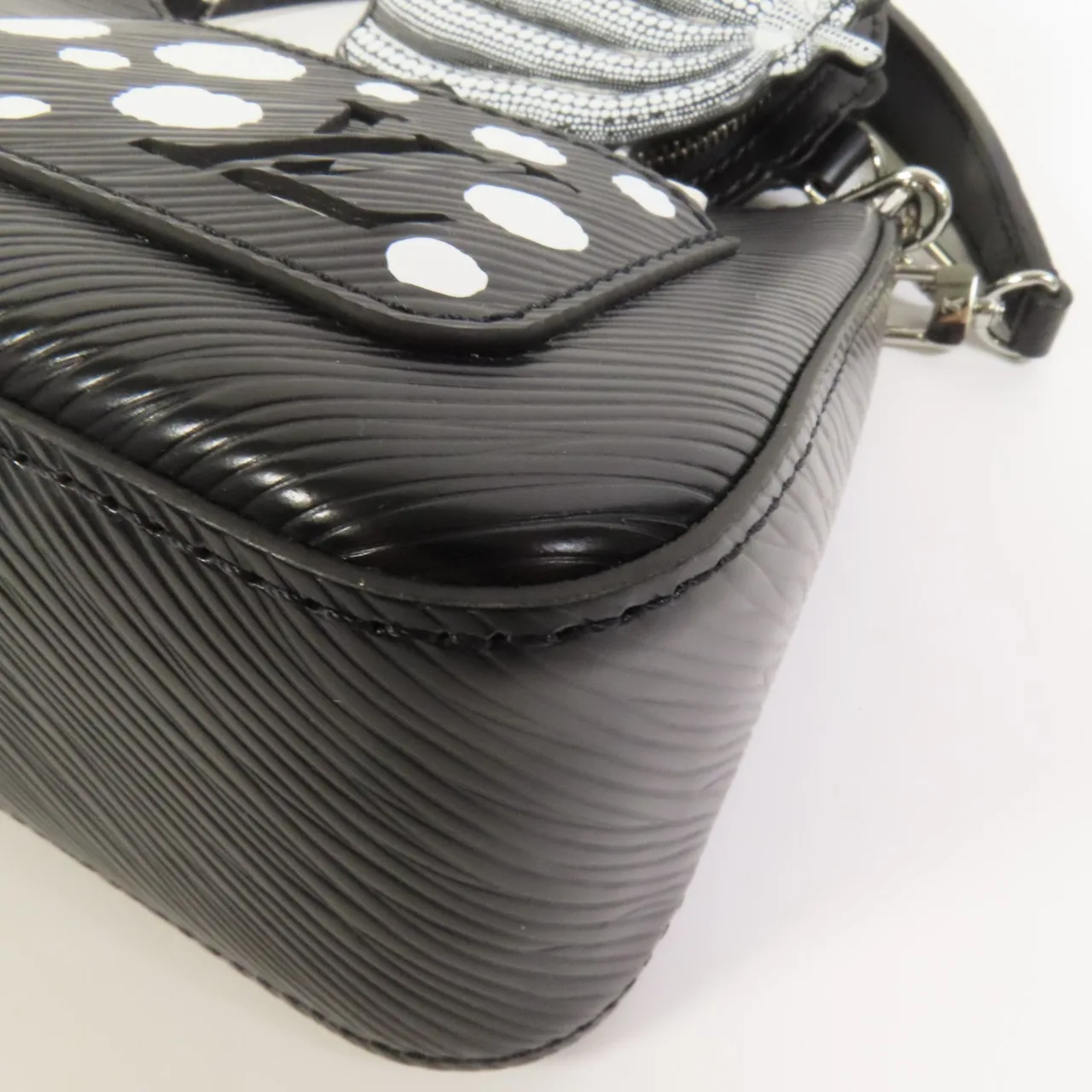 LOUIS VUITTON Marellini M21703 2-Way Bag Calfskin 黑色 / Black/White Calfskin Rank A - Thumbnail 15