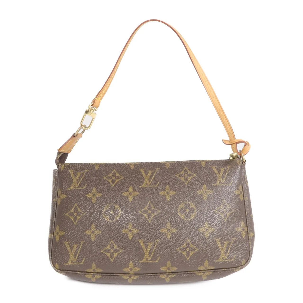 LOUIS VUITTON Pochette Accessoires M51980 化妝箱包 塗層帆布 棕色 塗層帆布 中古品B - 縮圖 2