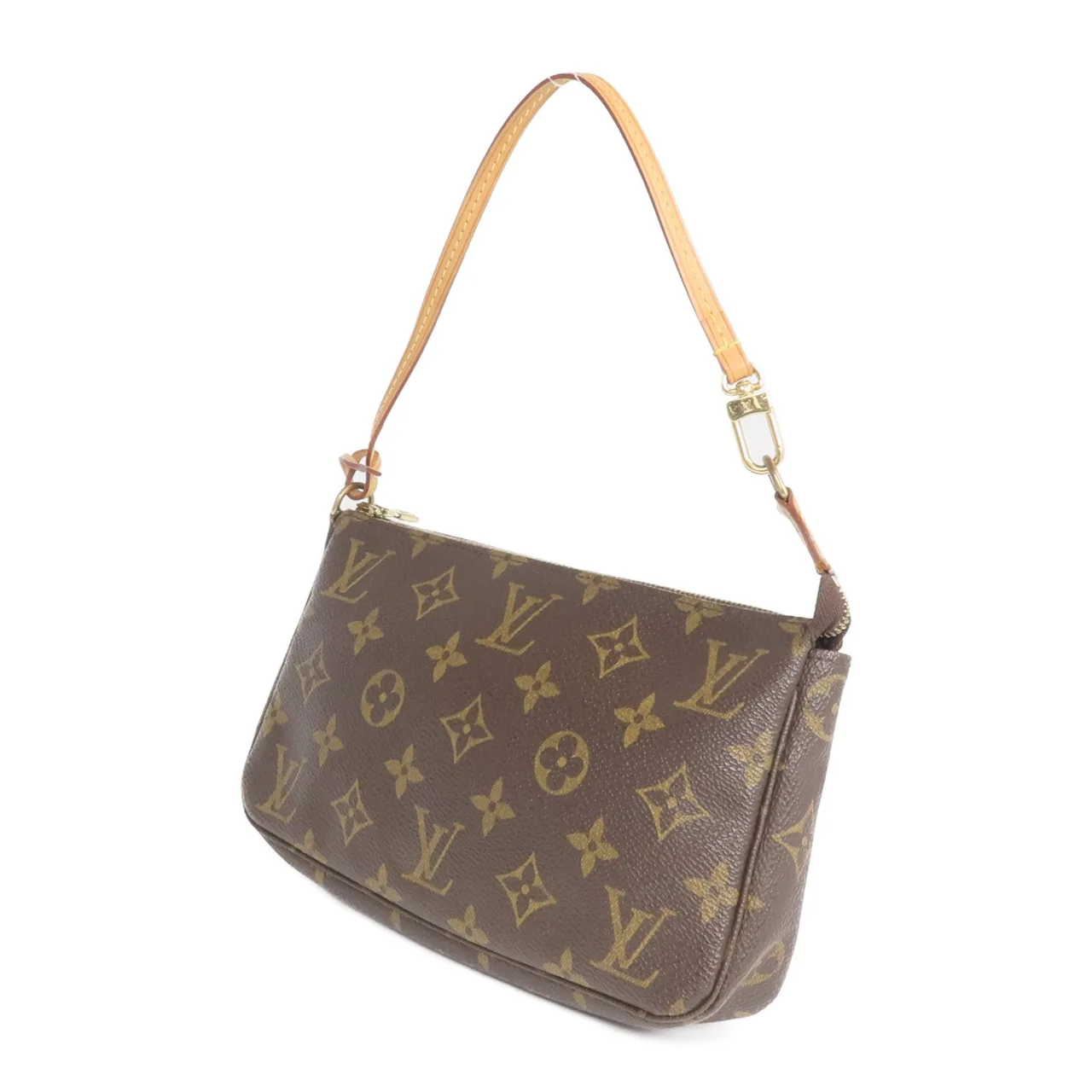LOUIS VUITTON Pochette Accessoires M51980 化妝箱包 塗層帆布 棕色 塗層帆布 中古品B - 縮圖 3