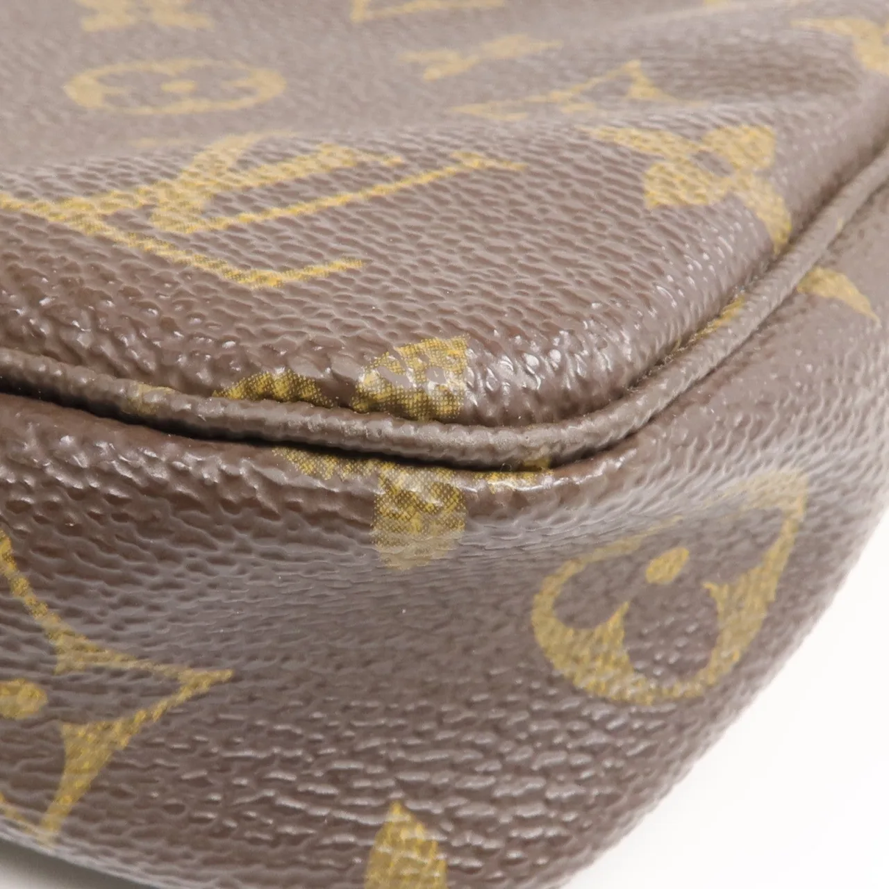 LOUIS VUITTON Pochette Accessoires M51980 化妝箱包 塗層帆布 棕色 塗層帆布 中古品B - 縮圖 12