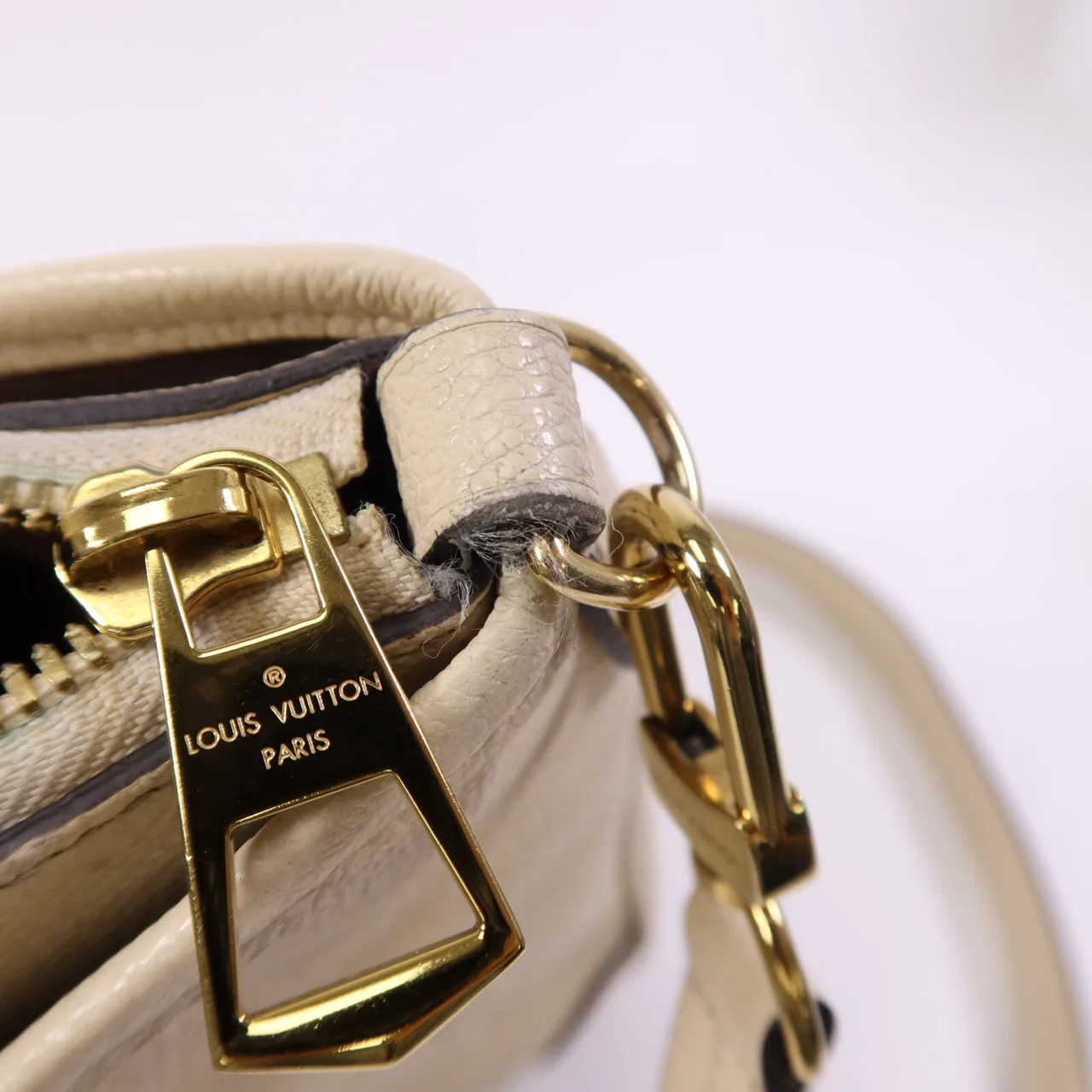 LOUIS VUITTON M46503 2-Way Bag Calfskin 米色 / Cream Calfskin Rank B - Thumbnail 6