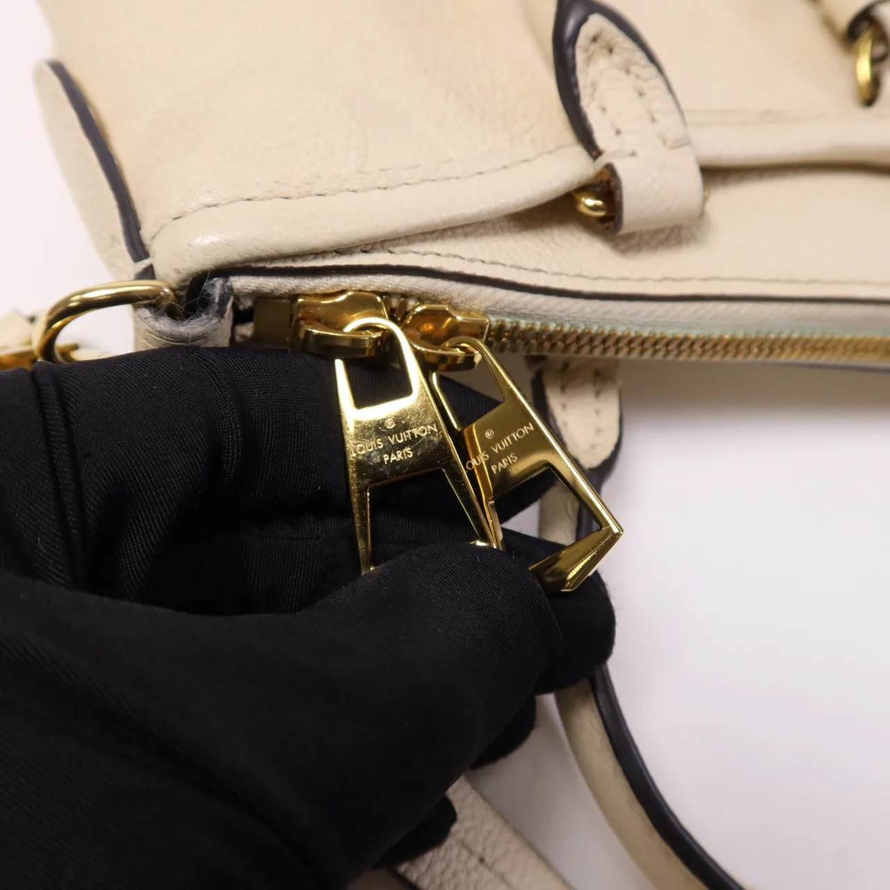 LOUIS VUITTON M46503 2-Way Bag Calfskin 米色 / Cream Calfskin Rank B - Thumbnail 14