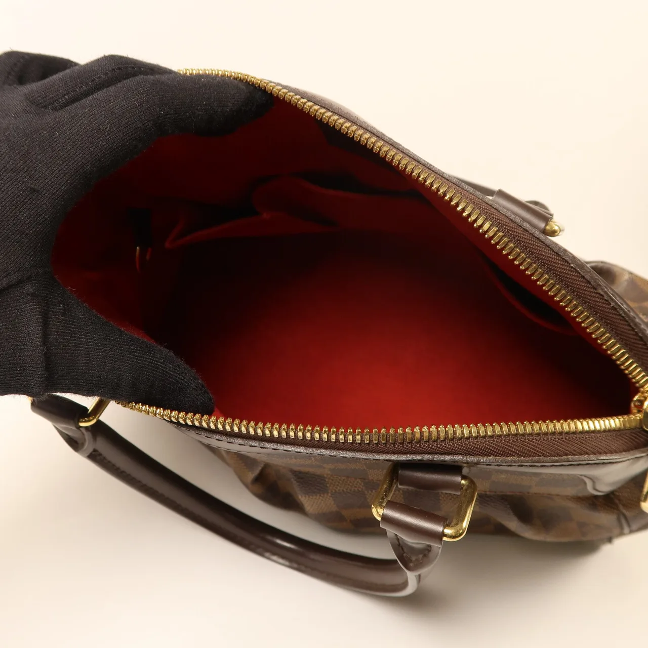 LOUIS VUITTON Trevi N51997 2-Way Bag Coated Canvas 棕色 Coated Canvas Rank B - Thumbnail 6