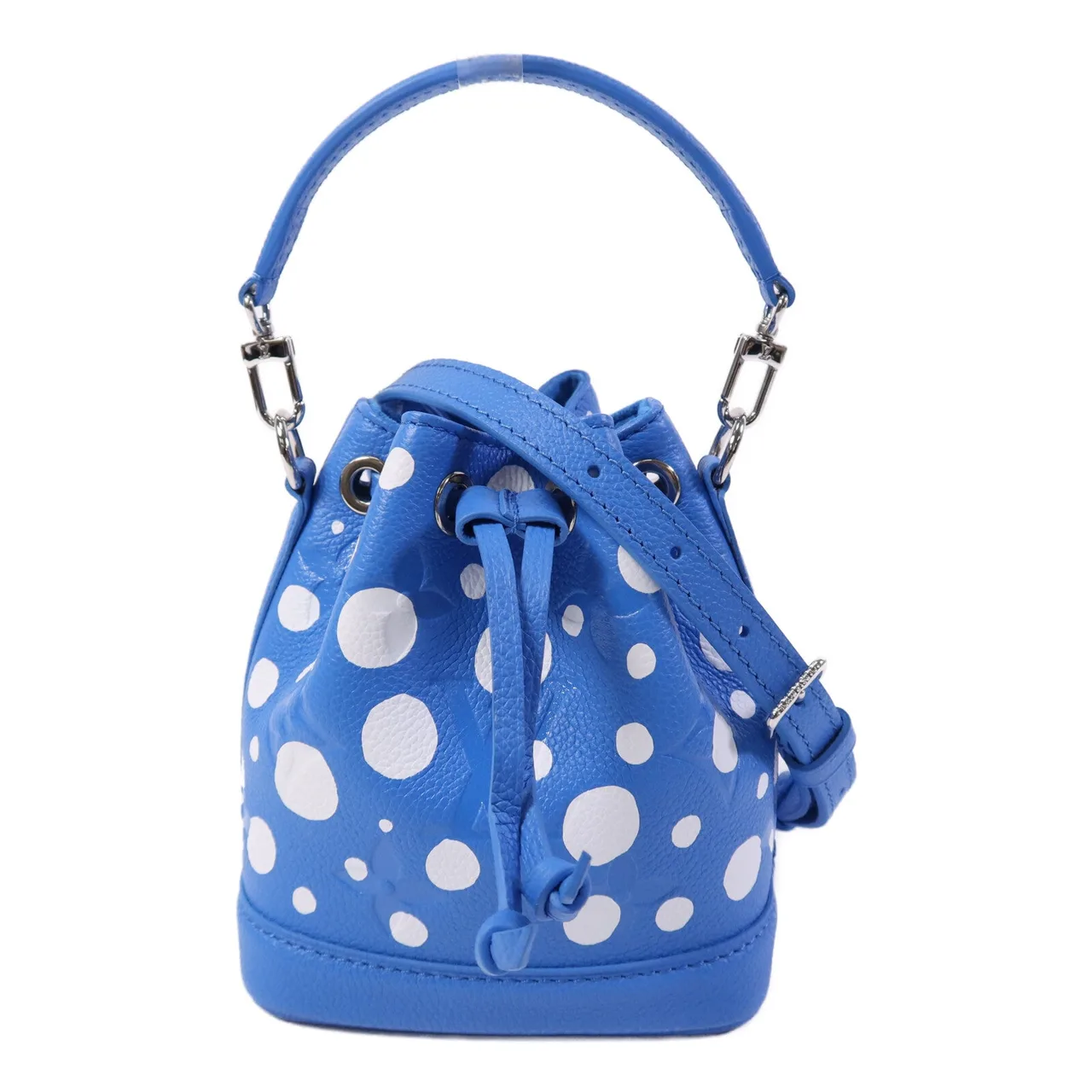 LOUIS VUITTON Nano Noe M81985 兩用包 牛皮 白色 / 藍色 / Blue/White