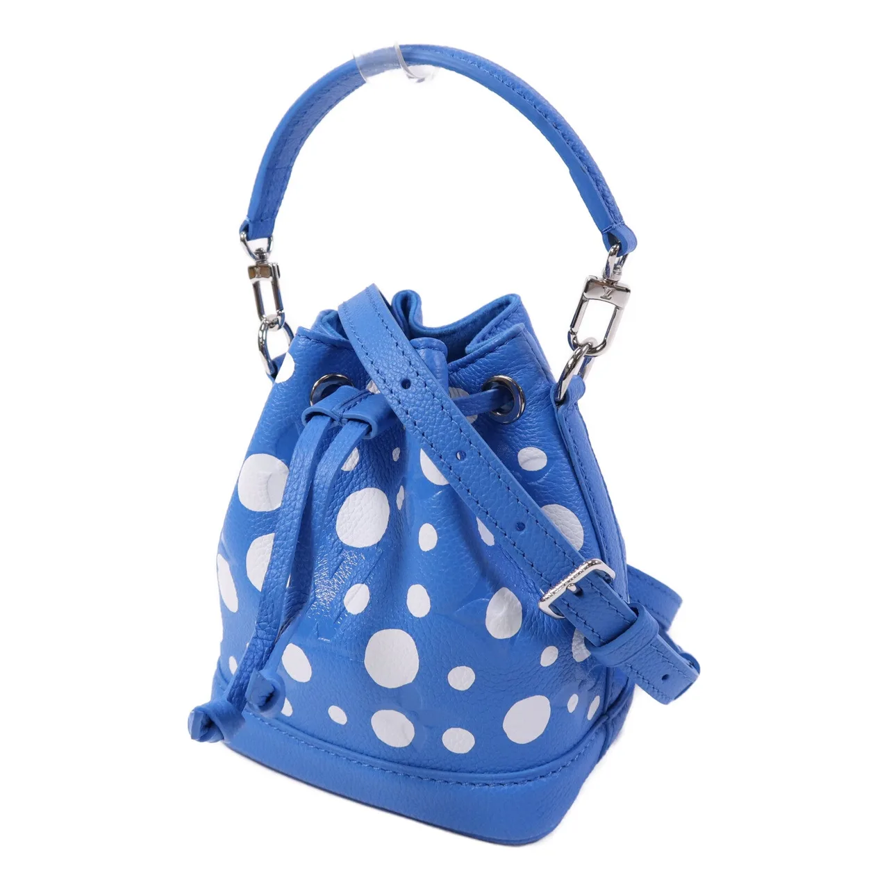 LOUIS VUITTON Nano Noe M81985 2-Way Bag Calfskin 白色 / 藍色 / Blue/White Calfskin Like New - Thumbnail 3