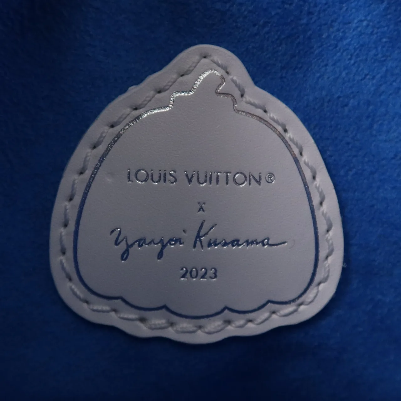 LOUIS VUITTON Nano Noe M81985 2-Way Bag Calfskin 白色 / 藍色 / Blue/White Calfskin Like New - Thumbnail 5