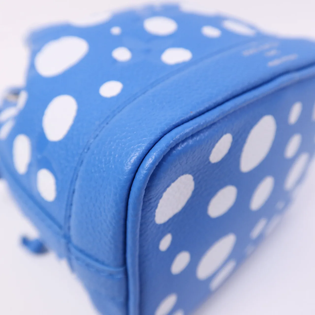 LOUIS VUITTON Nano Noe M81985 2-Way Bag Calfskin 白色 / 藍色 / Blue/White Calfskin Like New - Thumbnail 12