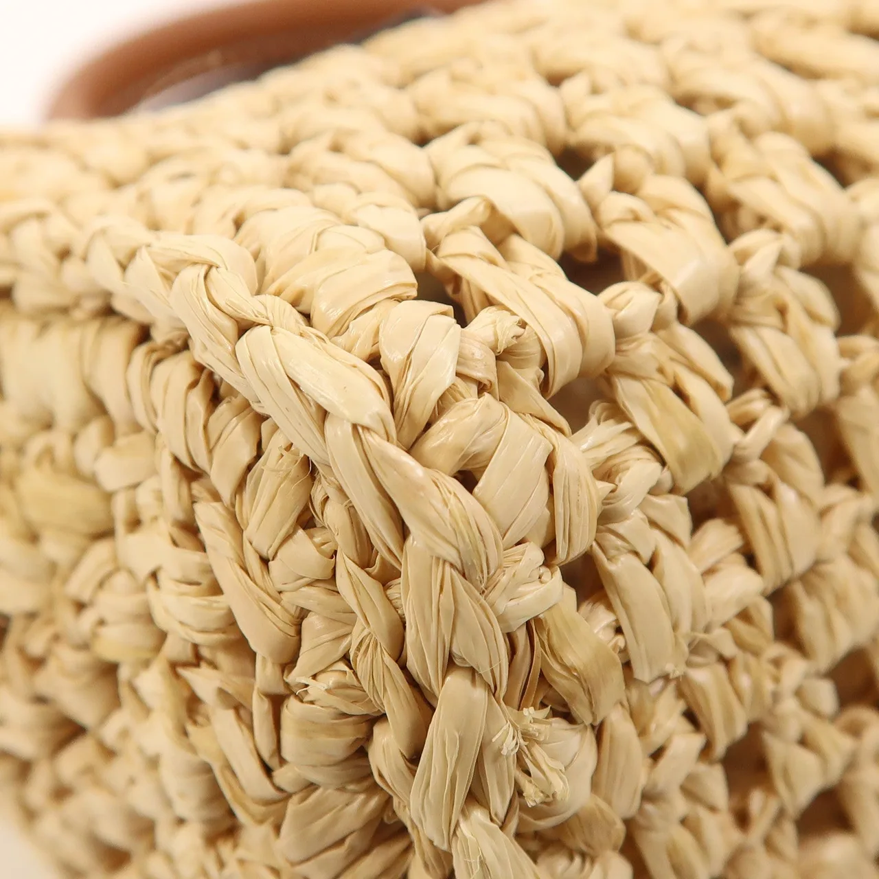 LOUIS VUITTON NanoSpeedy M83525 兩用包 x Raffia 米色 / Natural/Tan x Raffia 中古品A - 縮圖 12