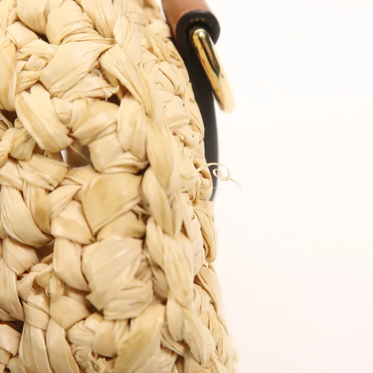 LOUIS VUITTON NanoSpeedy M83525 兩用包 x Raffia 米色 / Natural/Tan x Raffia 中古品A - 縮圖 16