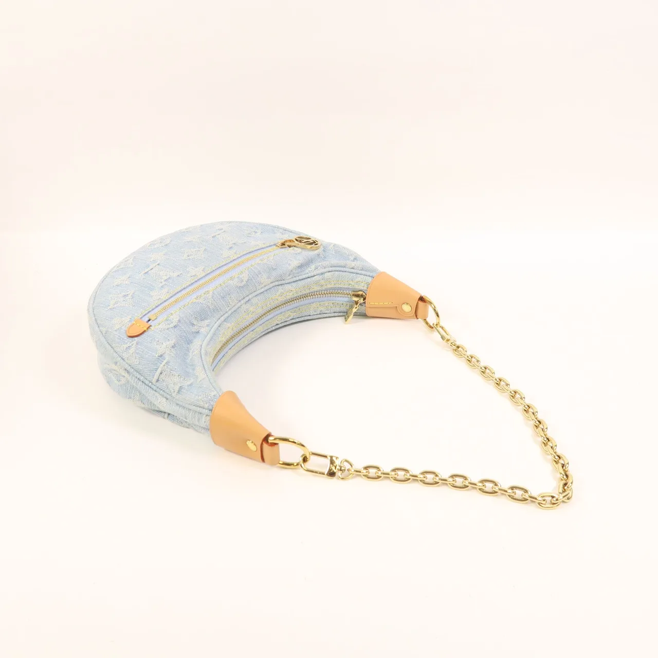 LOUIS VUITTON Loop M24846 兩用包 denim 藍色 / Sky Blue denim 中古品A - 縮圖 7