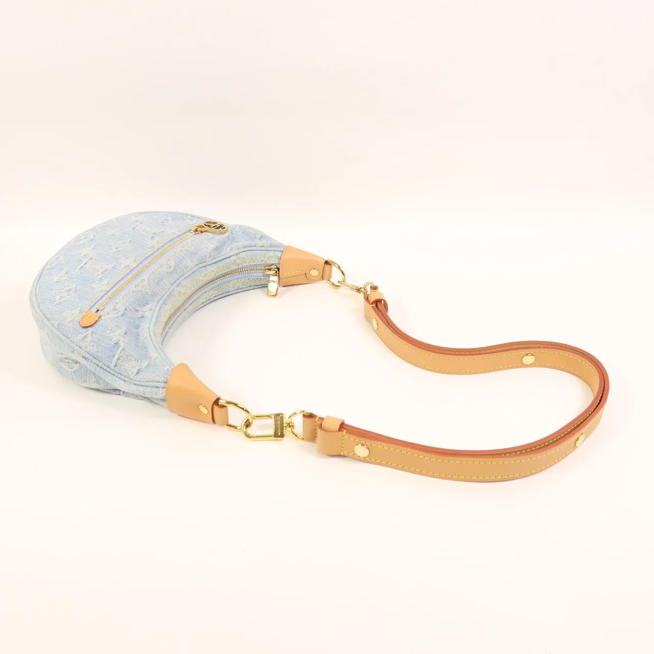 LOUIS VUITTON Loop M24846 兩用包 denim 藍色 / Sky Blue denim 中古品A - 縮圖 8