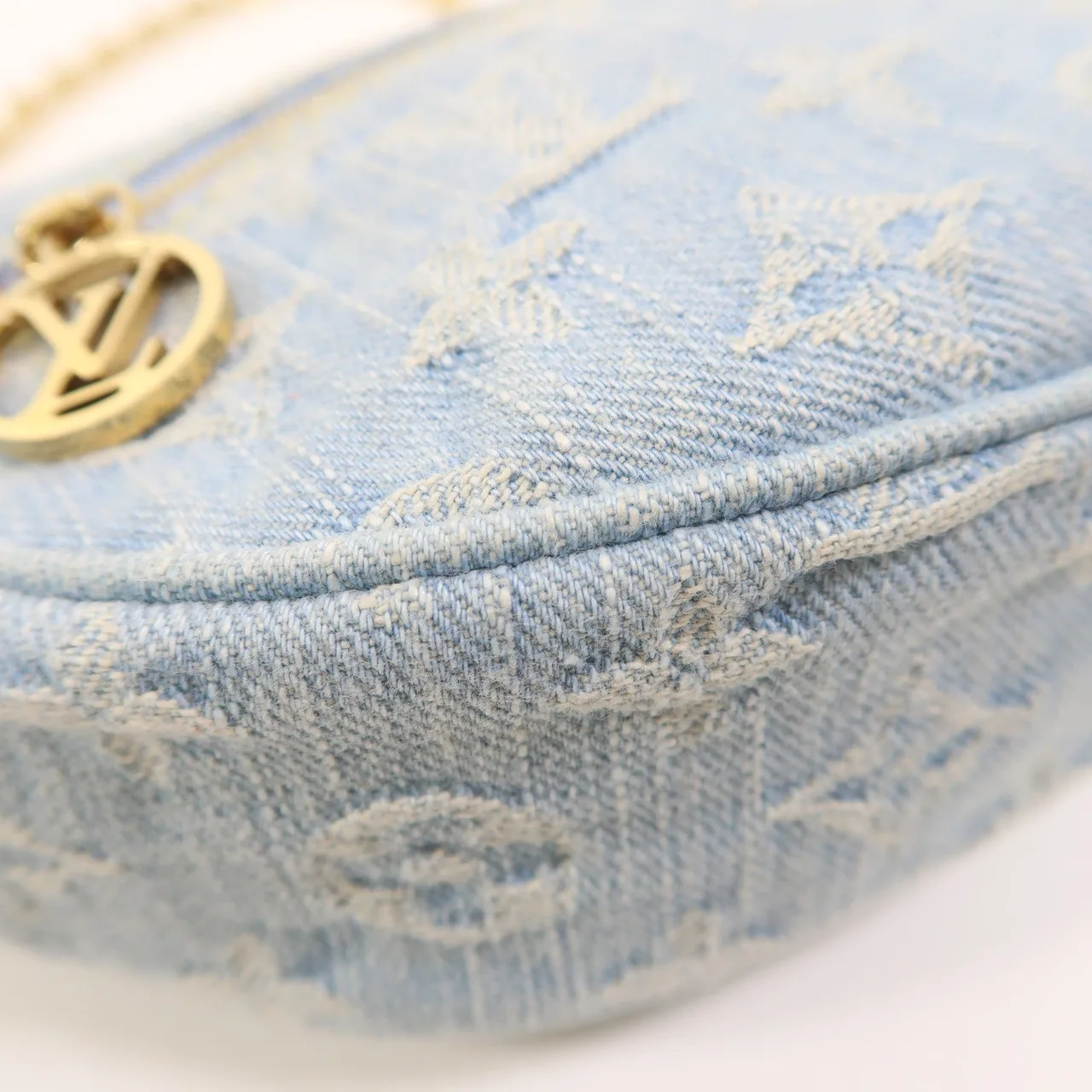 LOUIS VUITTON Loop M24846 兩用包 denim 藍色 / Sky Blue denim 中古品A - 縮圖 10