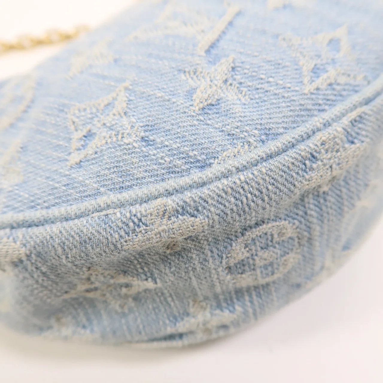 LOUIS VUITTON Loop M24846 兩用包 denim 藍色 / Sky Blue denim 中古品A - 縮圖 12