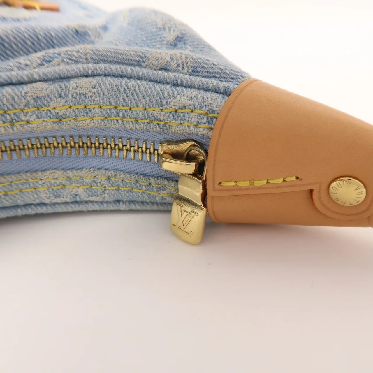 LOUIS VUITTON Loop M24846 兩用包 denim 藍色 / Sky Blue denim 中古品A - 縮圖 15