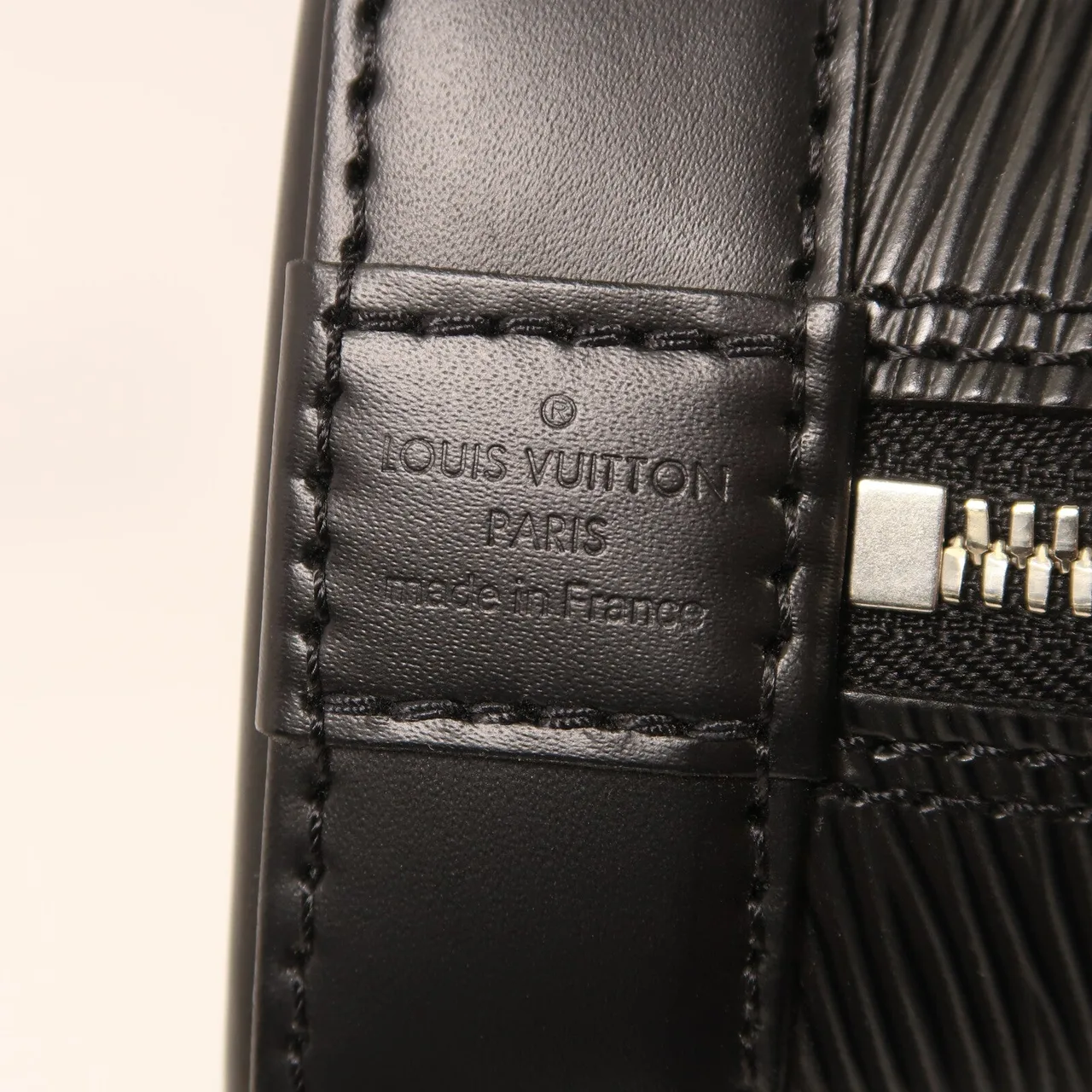 LOUIS VUITTON Alma M40862 2-Way Bag Calfskin 黑色 Calfskin Like New - Thumbnail 7