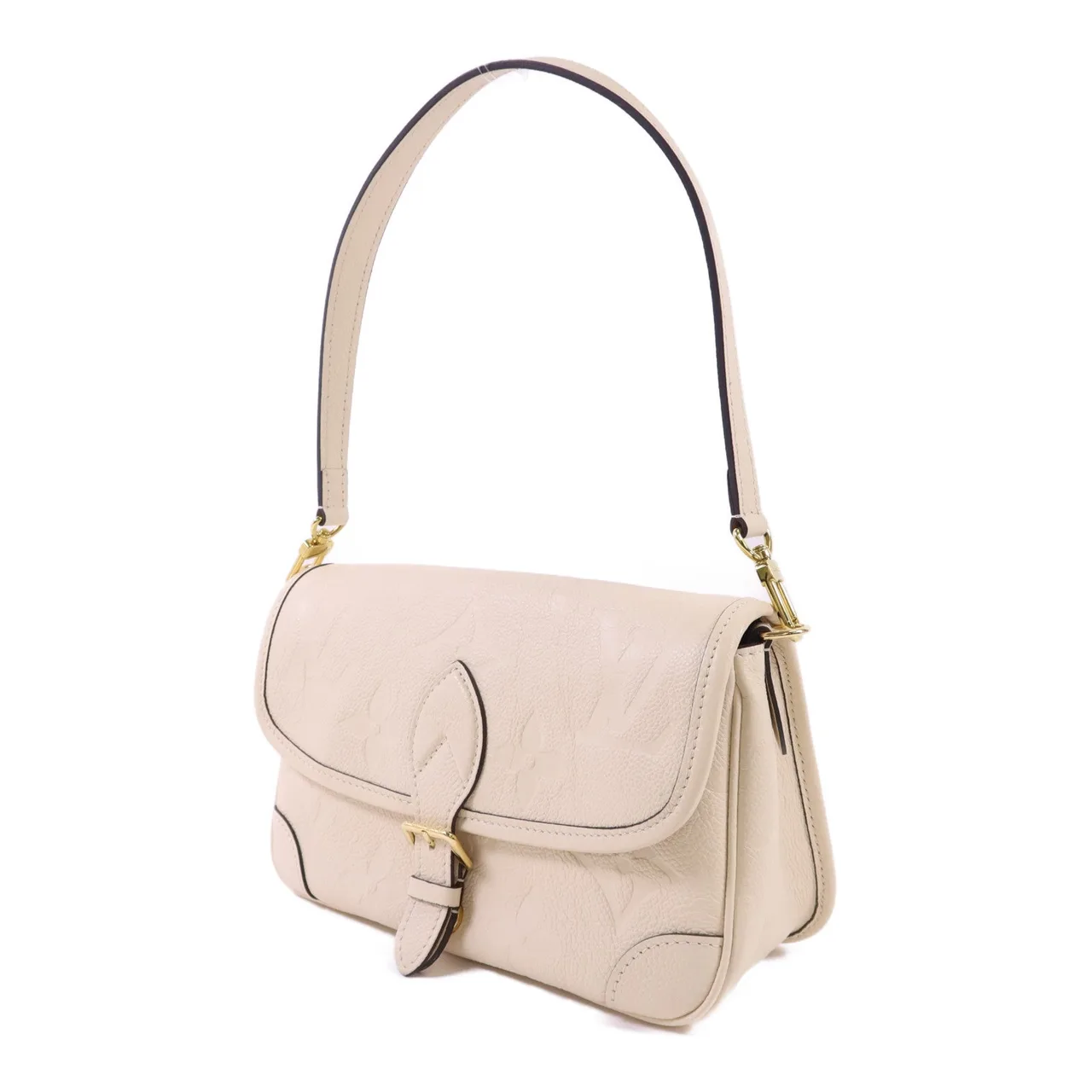 LOUIS VUITTON Diane M46388 2-Way Bag Calfskin 米色 Calfskin Rank A - Thumbnail 3