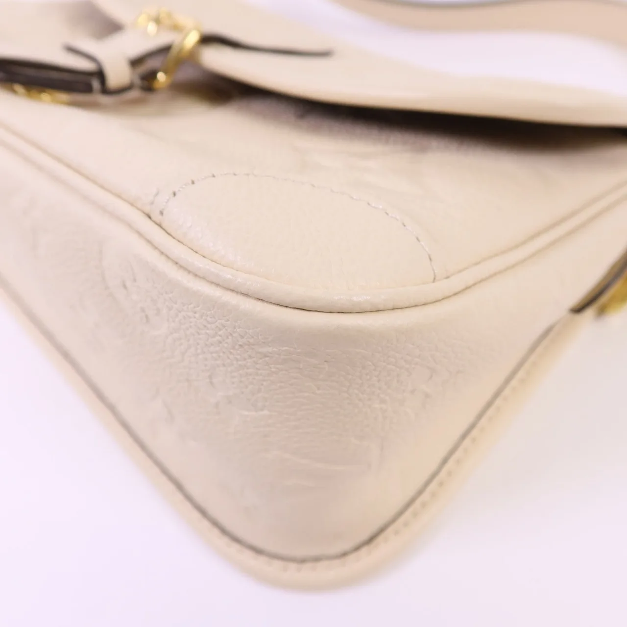 LOUIS VUITTON Diane M46388 2-Way Bag Calfskin 米色 Calfskin Rank A - Thumbnail 12