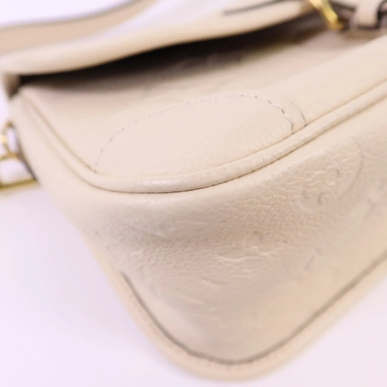 LOUIS VUITTON Diane M46388 2-Way Bag Calfskin 米色 Calfskin Rank A - Thumbnail 13