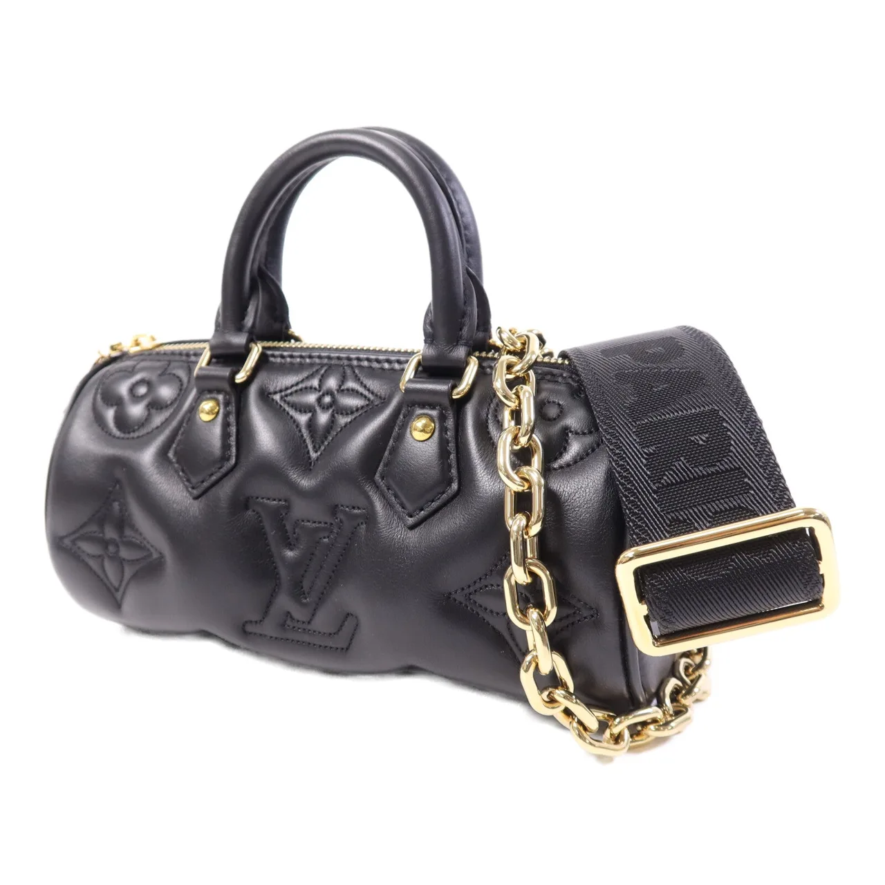 LOUIS VUITTON Papillon M59800 2-Way Bag Leather 黑色 / Black Leather Rank A - Thumbnail 3