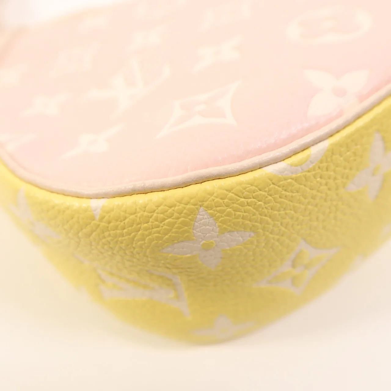 LOUIS VUITTON Bagatelle M46113 2-Way Bag Calfskin 粉色 / 黃色 / BE/PK/Creme/Jaune Calfskin Rank A - Thumbnail 13