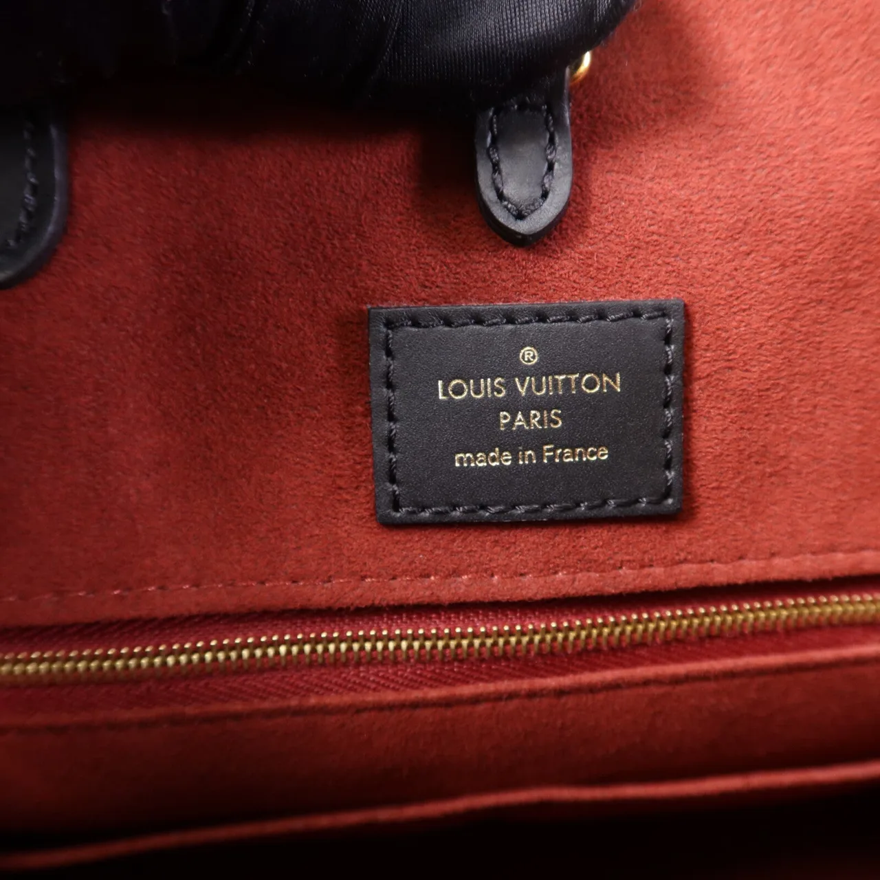 LOUIS VUITTON OnTheGo M45495 2-Way Bag Calfskin 黑色 / 米色 / Black/Beige Calfskin Rank A - Thumbnail 6