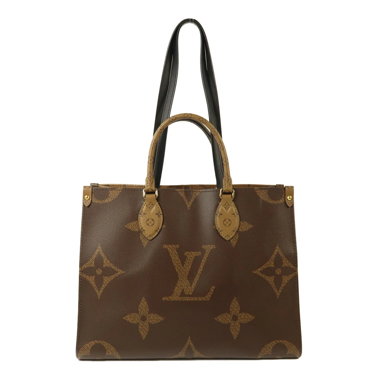 LOUIS VUITTON OnTheGo M45321 兩用包 塗層帆布 棕色