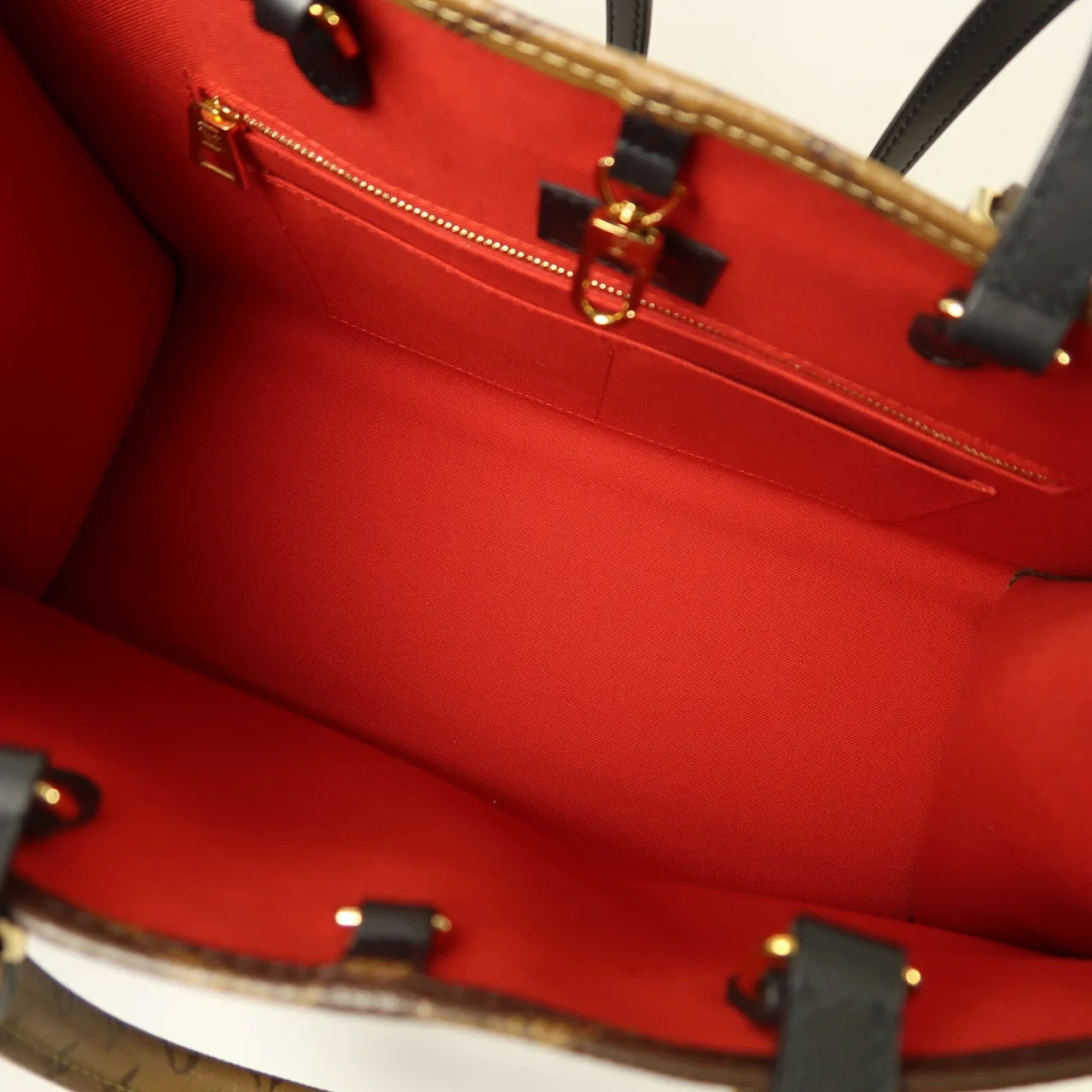 LOUIS VUITTON OnTheGo M45321 兩用包 塗層帆布 棕色 塗層帆布 中古品A - 縮圖 5