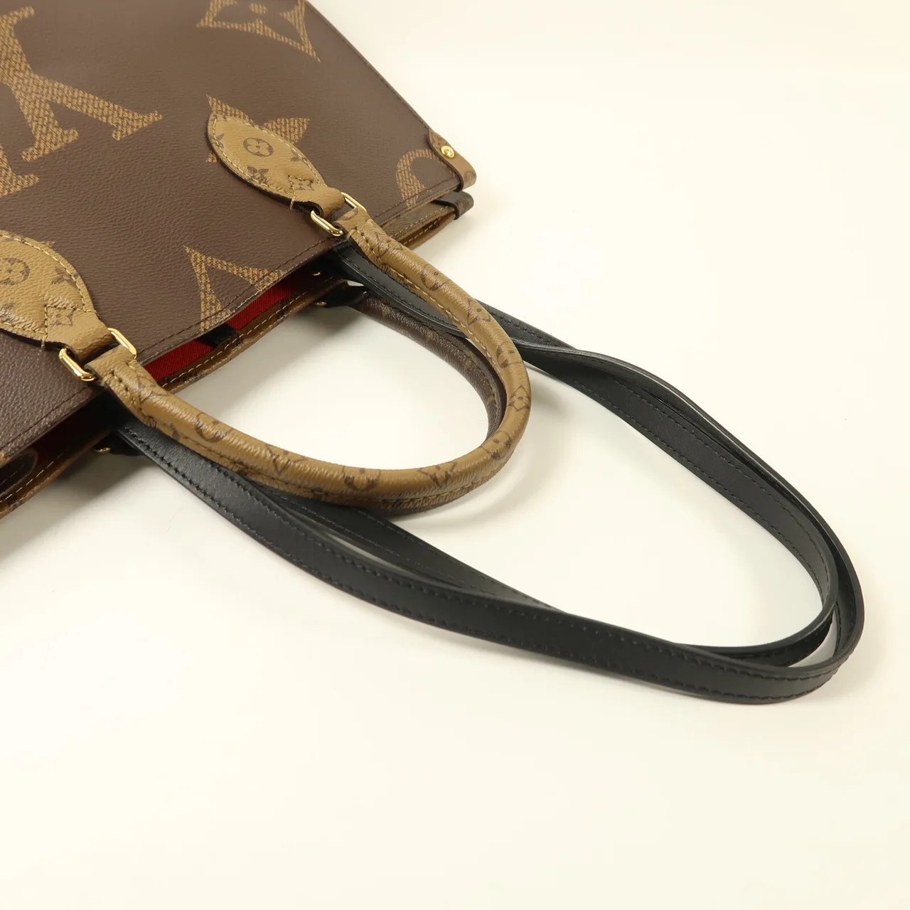 LOUIS VUITTON OnTheGo M45321 兩用包 塗層帆布 棕色 塗層帆布 中古品A - 縮圖 7