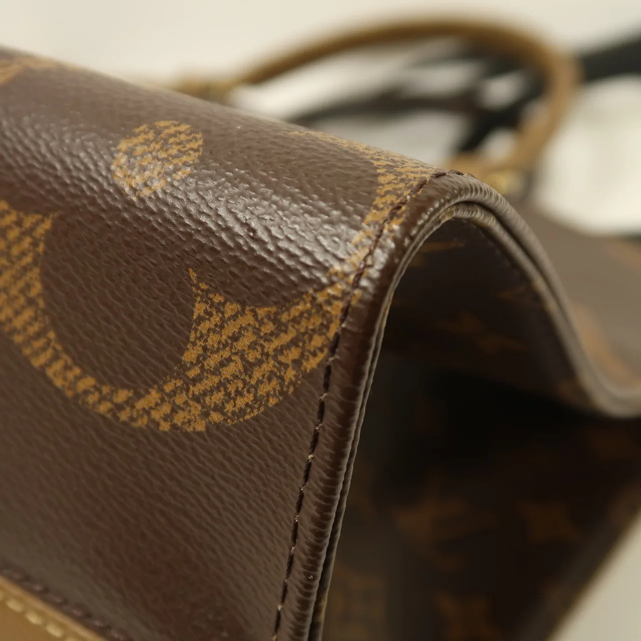 LOUIS VUITTON OnTheGo M45321 兩用包 塗層帆布 棕色 塗層帆布 中古品A - 縮圖 11