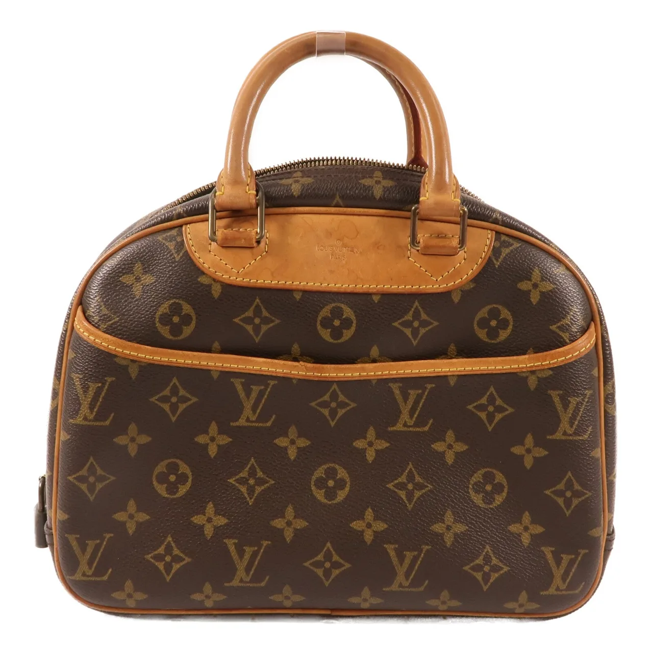 LOUIS VUITTON Trouville M42228 手提包 塗層帆布 棕色
