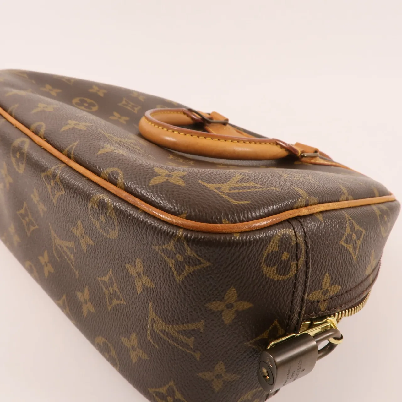 LOUIS VUITTON Trouville M42228 Handbag Coated Canvas 棕色 Coated Canvas Rank B - Thumbnail 7