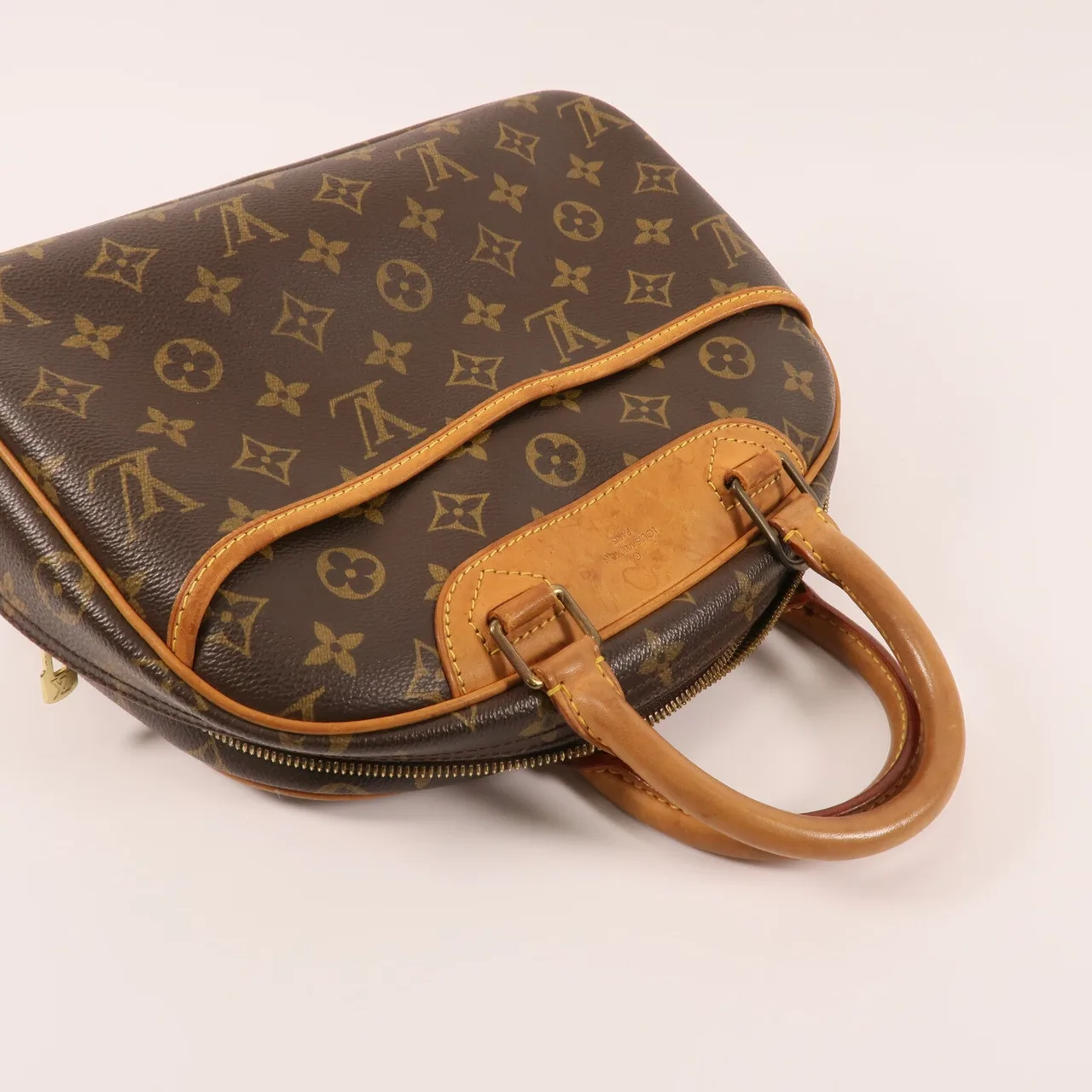 LOUIS VUITTON Trouville M42228 Handbag Coated Canvas 棕色 Coated Canvas Rank B - Thumbnail 9