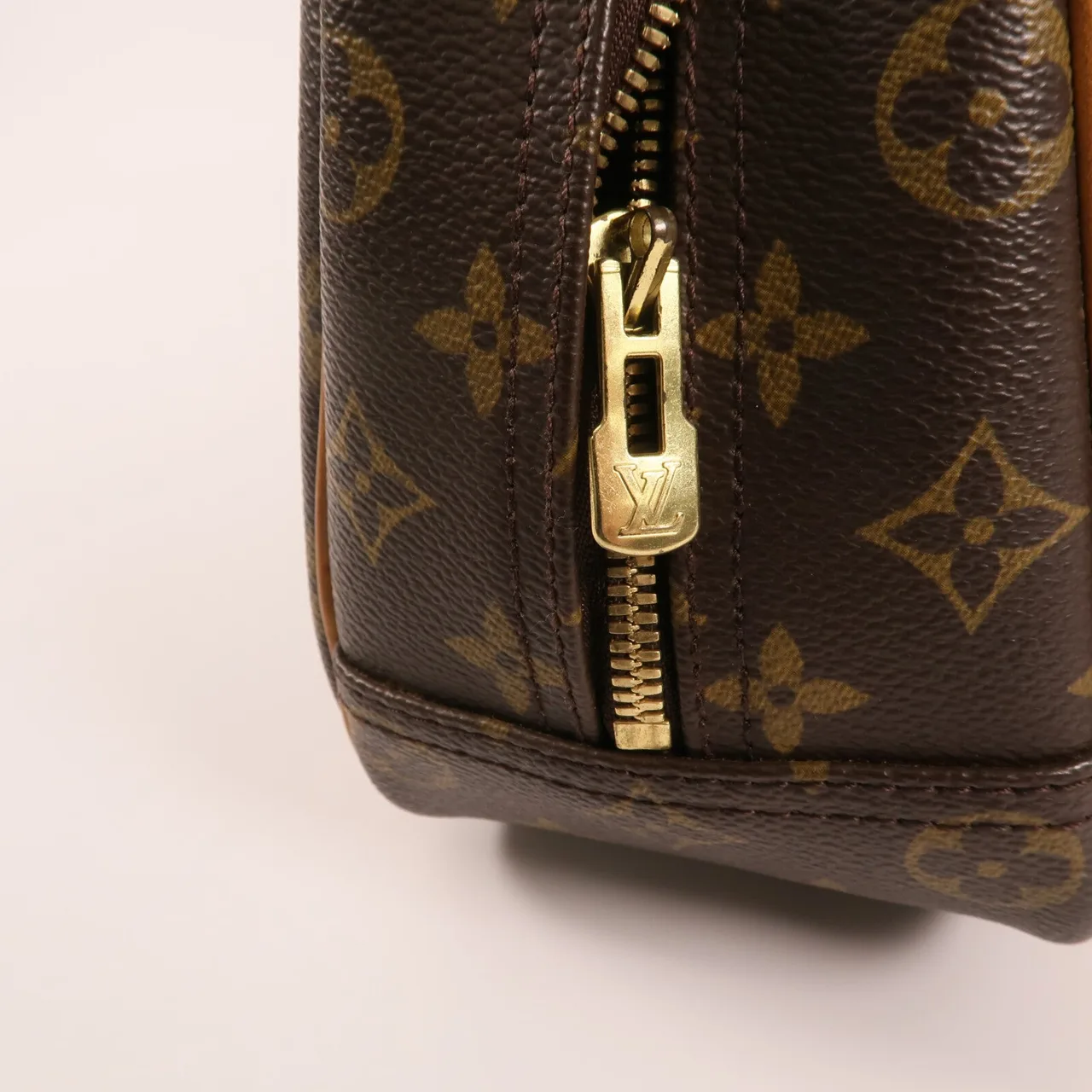 LOUIS VUITTON Trouville M42228 Handbag Coated Canvas 棕色 Coated Canvas Rank B - Thumbnail 12