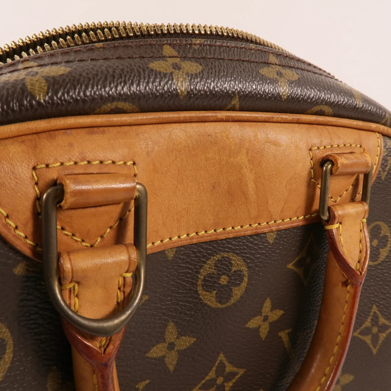 LOUIS VUITTON Trouville M42228 Handbag Coated Canvas 棕色 Coated Canvas Rank B - Thumbnail 13