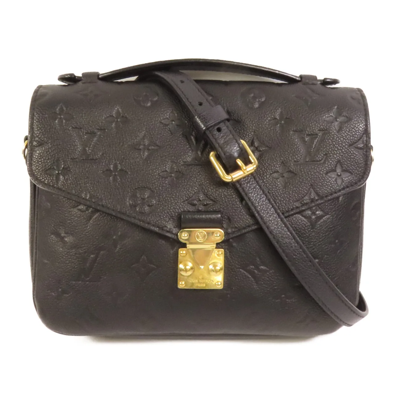 LOUIS VUITTON Pochette Metis M41487 兩用包 牛皮 黑色 / Black