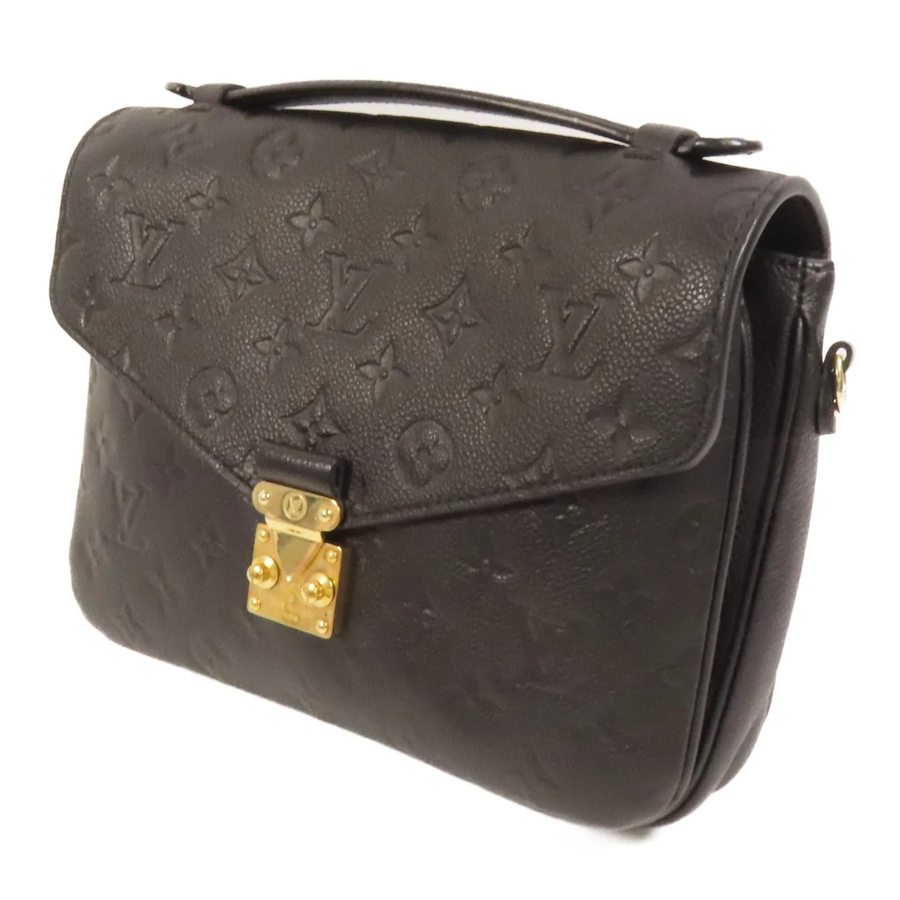 LOUIS VUITTON Pochette Metis M41487 2-Way Bag Calfskin 黑色 / Black Calfskin Rank A - Thumbnail 3