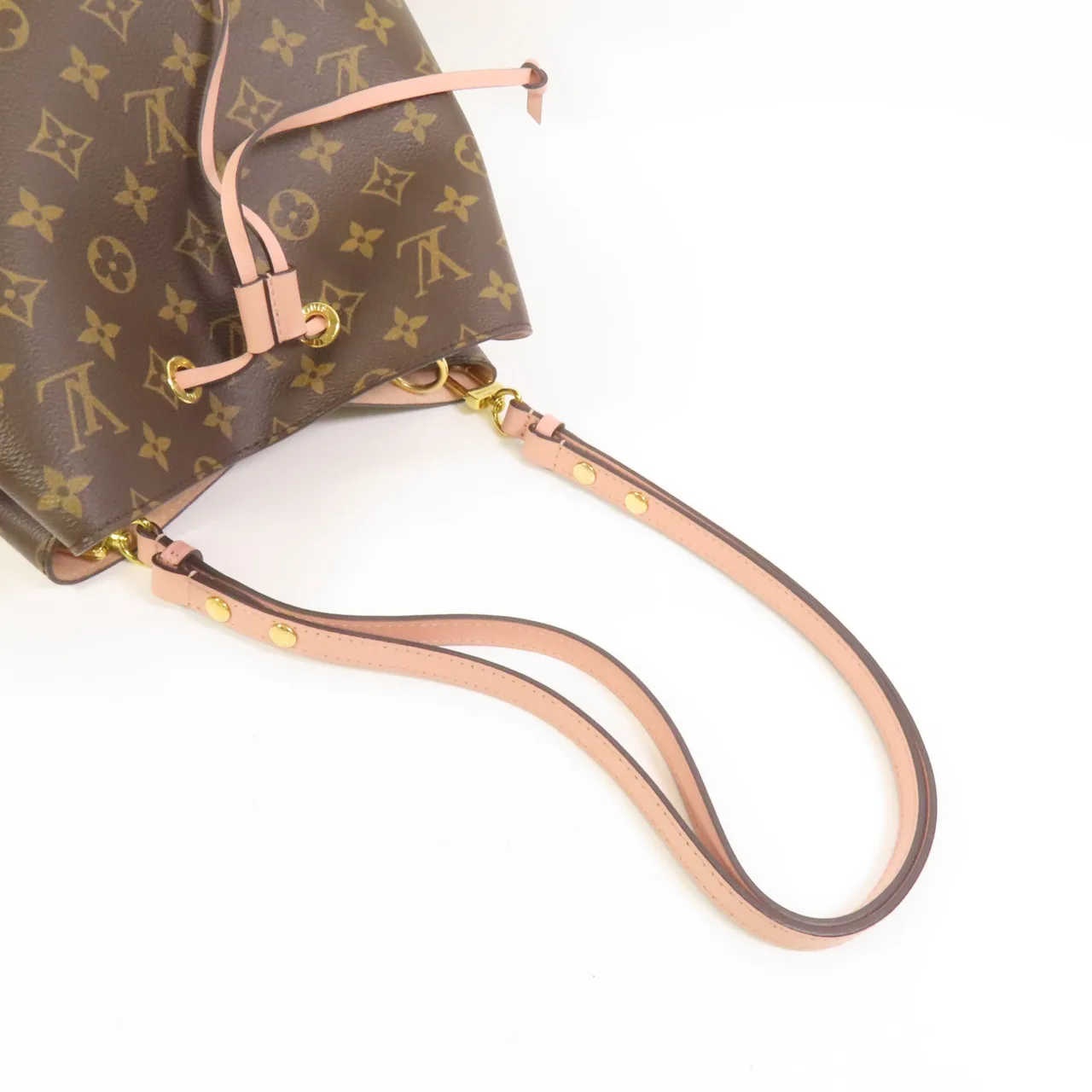 LOUIS VUITTON NeoNoe M44022 Shoulder Bag Coated Canvas 棕色 / 粉色 / Brown/Rose Poudre Coated Canvas Rank A - Thumbnail 5