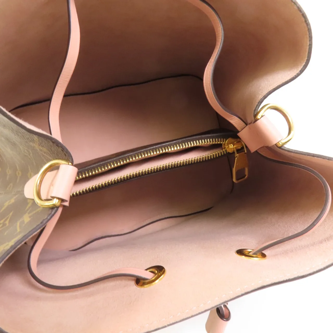 LOUIS VUITTON NeoNoe M44022 Shoulder Bag Coated Canvas 棕色 / 粉色 / Brown/Rose Poudre Coated Canvas Rank A - Thumbnail 9