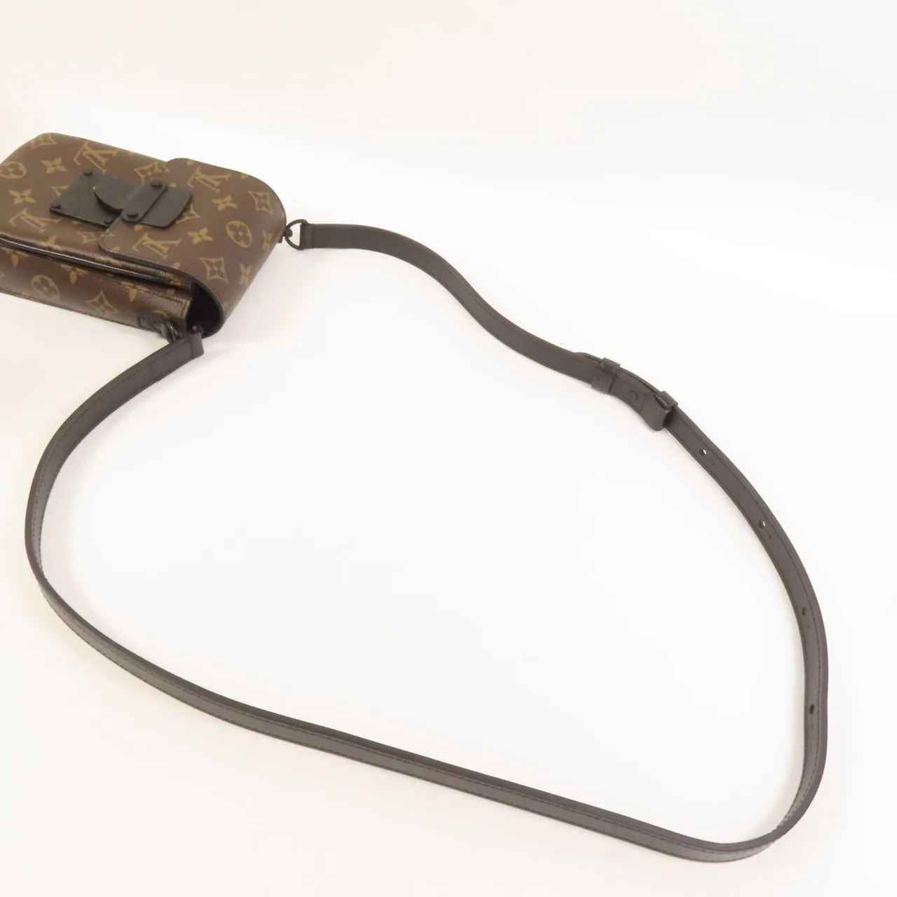 LOUIS VUITTON S-Lock M81522 Shoulder Bag Coated Canvas 棕色 / Brown/Black Coated Canvas Rank A - Thumbnail 6