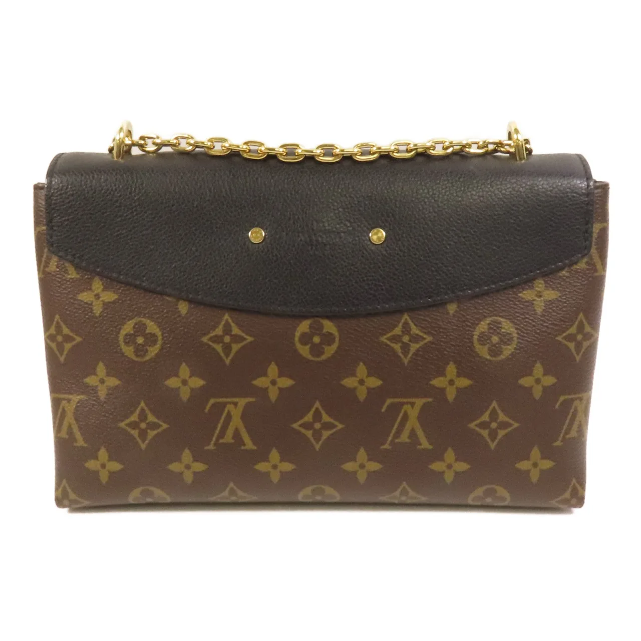LOUIS VUITTON Saint Placide M43714 肩背包 塗層帆布 棕色 / Black/Brown 塗層帆布 中古品A - 縮圖 2