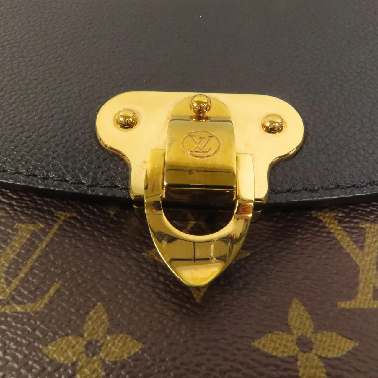 LOUIS VUITTON Saint Placide M43714 肩背包 塗層帆布 棕色 / Black/Brown 塗層帆布 中古品A - 縮圖 6