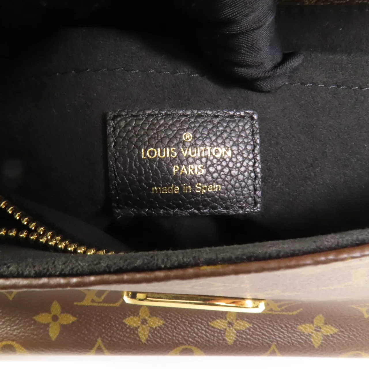 LOUIS VUITTON Saint Placide M43714 肩背包 塗層帆布 棕色 / Black/Brown 塗層帆布 中古品A - 縮圖 10