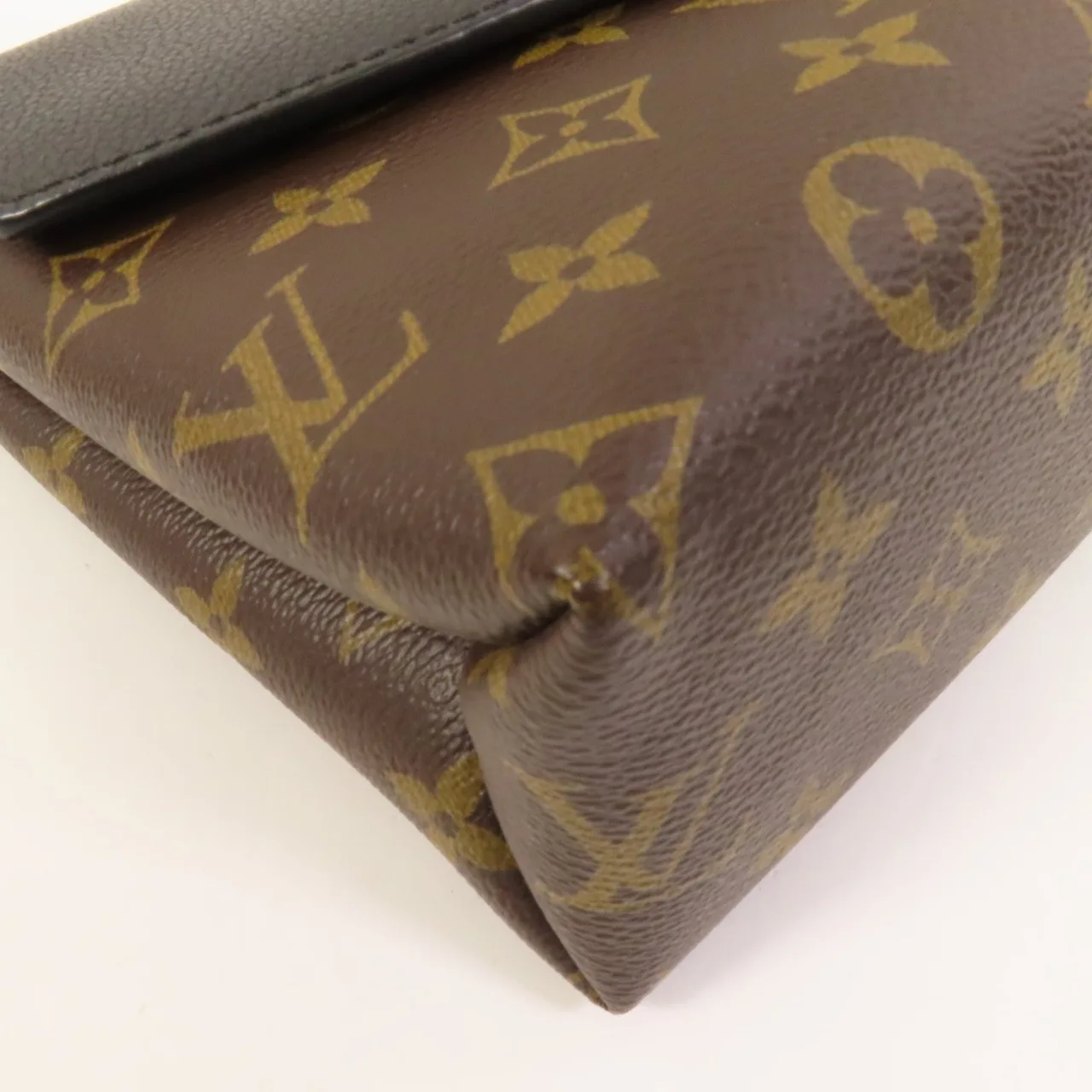 LOUIS VUITTON Saint Placide M43714 肩背包 塗層帆布 棕色 / Black/Brown 塗層帆布 中古品A - 縮圖 12